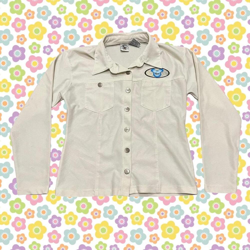 Y2k Mickey & Co. Women's button up collar Shirt